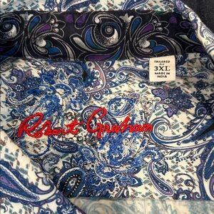 Robert Graham Blue and Purple Paisley Men's Accessory